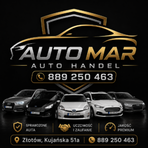 Elegancka reklama dealera samochodów
